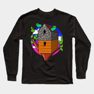 Two Story Birdhouse Long Sleeve T-Shirt